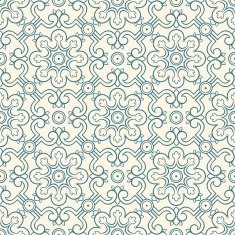 retro flowers and leaves
