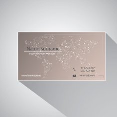 Calling card of art manager N3
