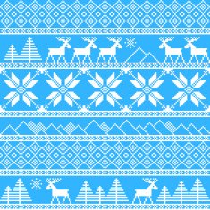 Traditional christmas knitted ornamental pattern N3