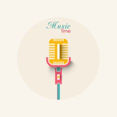 Stylish microphone for Music