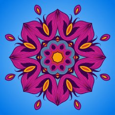 Ornamental round lace pattern is like mandala N30