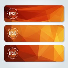 Abstract vector header banners N143