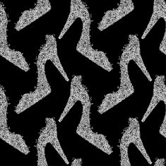 Seamless pattern with high heels shoes N5