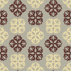 Vintage style background damask ornament beautiful seamless pattern