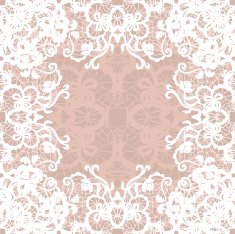 Vintage lace invitation card N41
