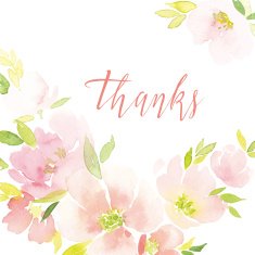 Watercolor greeting card flowers N190