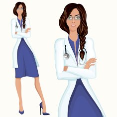 Young woman doctor