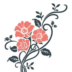 Rose motif N2