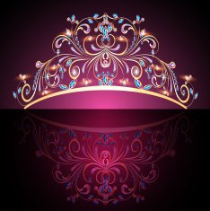 crown tiara womens gold with precious stones