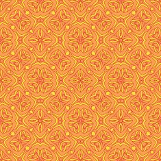 Seamless circle vintage flower pattern N38