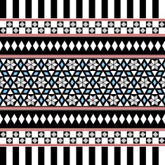 Tribal Seamless Pattern Ethnic Vector Background N34