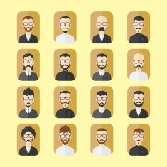 gentleman cartoon avatar N60