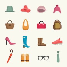 Accessories icon set