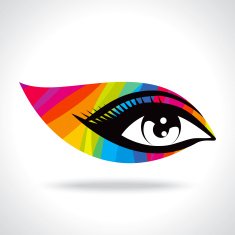 colourful creative eye