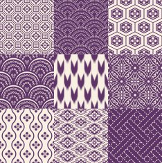 seamless japanese traditional mesh pattern