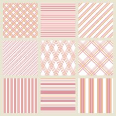 Patterns with stripes and cells in pale pink shades