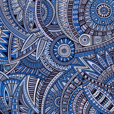 Abstract deco vector tribal ethnic background N5
