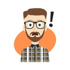 cartoon character guy surprise N10