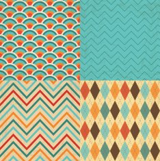 Vintage Geometric Background Pattern Set N2