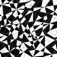 Abstract monochrome mosaic pattern with triangles Seamless seamless vector