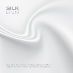 White silk background horizontal composition N2
