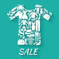 Clothes sale concept