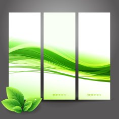 Set of ecology banner