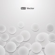 Abstract Background Vector - Circles with Drop Shadows N2
