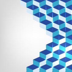 Abstract design with blocks