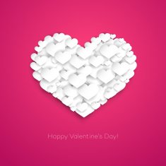 Valentines Card With Heart N12