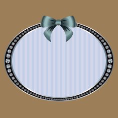 fashionable oval diamond frame