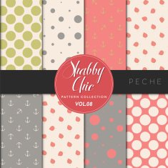 Shabby Chic Pattern Collection - Peche