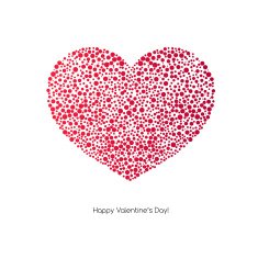 Valentines Card With Heart N13