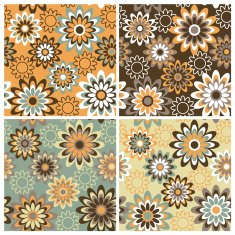 Retro Floral Pattern-Autumn