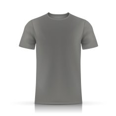 grey T-shirt template N2