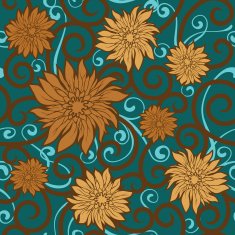 floral wallpaper N16
