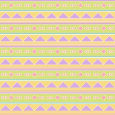 Seamless Tileable Vector Background in Pastel Tribal Style N3