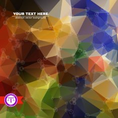 Abstract Colorful Triangles Background Vector N227