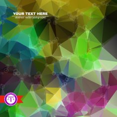 Abstract Colorful Triangles Background Vector N228