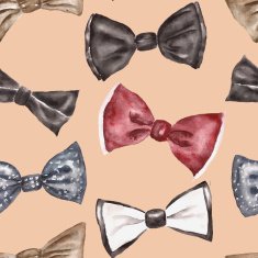 Seamless pattern with bow tie N14