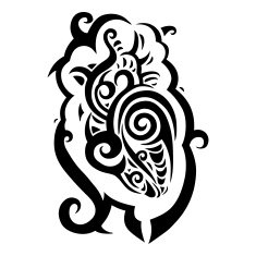 Decorative heart Ethnic pattern N3