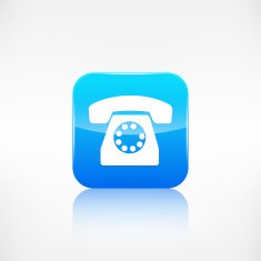 Retro telephone web icon N6