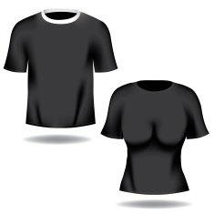 Man and woman tee shirts