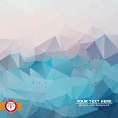 Abstract Colorful Triangles Background Vector N232