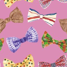 Seamless pattern with bow tie N15
