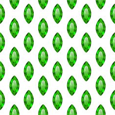 Seamless pattern with green gemstones N2
