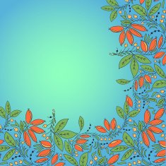 barberry berries card place for text