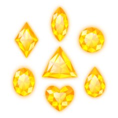 Set of colored gems N3