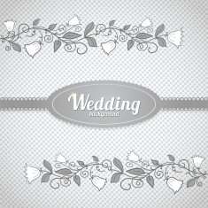 Vector wedding seamless pattern in classic style N2