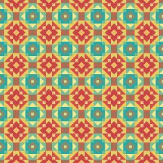 Graphic seamless colorful pattern Flat style N7